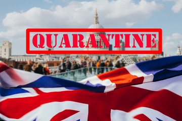 Fototapeta premium UK under Quarantine. Representative image for Covid-19 outbreak. London under lockdown. 