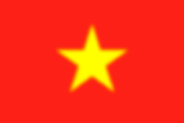 Blurred background with flag Vietnam