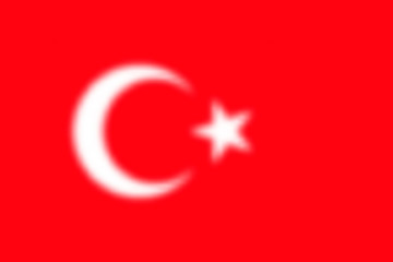 Obraz premium Blurred background with flag Turkey