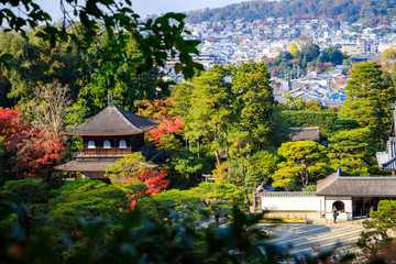 Fototapeta na wymiar Aesthetic Seeking, Ginkaku-ji(Silver Pavilion), kyoto