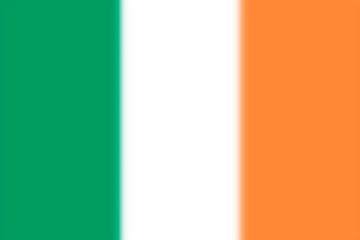 Blurred background with flag Ireland