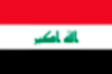 Naklejka premium Blurred background with flag Iraq