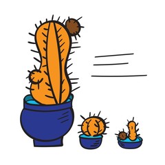 Cactus wishes, happy birthday cards, many succulents