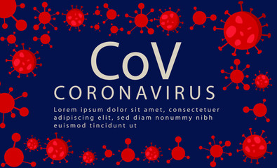 Coronavirus template premium vector