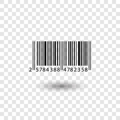 Barcode. Supermarket scan code bars. Vector