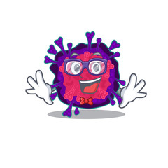 Super Funny Geek nyctacovirus cartoon character design