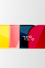 Glossy glass squares with round elements geometric composition. Abstract geometric background with 3d effect composition For Wallpaper, Banner, Background, Card, Book Illustration, landing page