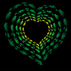 symbol of love for marijuana