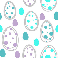 Easter eggs seamless pattern