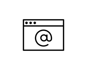 E-mail line icon