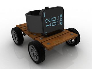 3d rendering fitness bracelet smart watch 