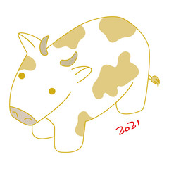 牛　ホルスタイン　アイコン