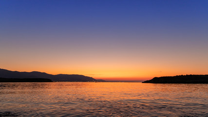 Naklejka na ściany i meble Sonnenuntergang auf Kreta