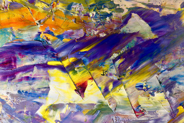 Colorful abstract background wallpaper. Modern motif visual art.  Mixtures of oil paint. Trendy...