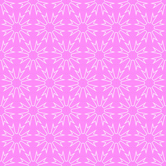 Modern geometric seamless pattern on a pink background vector illustration.