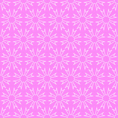 Modern geometric seamless pattern on a pink background vector illustration.