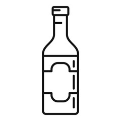 Culinary condiment bottle icon. Outline culinary condiment bottle vector icon for web design isolated on white background