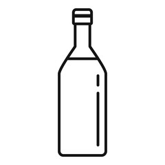 Olive oil bottle icon. Outline olive oil bottle vector icon for web design isolated on white background