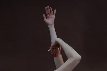 sensuality and aestheticism of women 's hands and fingers