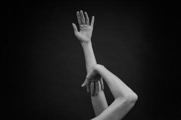 sensuality and aestheticism of women 's hands and fingers