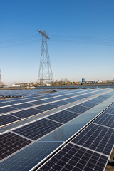 Installation of solar power plant on the rooftop of a building