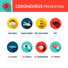 Coronavirus Prevention Tips Infographic