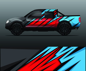 truck decal graphic wrap vector, abstract background