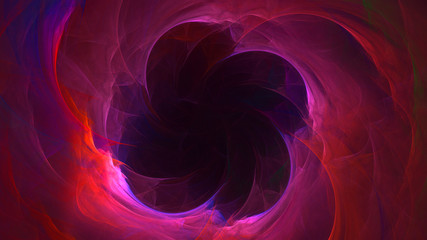 Fototapeta premium 3D rendering abstract red fractal light background