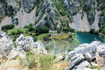Naklejka na ściany i meble lovely nature of the Krupa river, Croatia