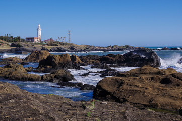 Obraz premium 房総半島最南端にある野島崎灯台