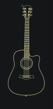 gutar handdrow in vector eps 10
