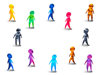 social distancing safety covid 19 corona virus infographic illustration watercolor painting design