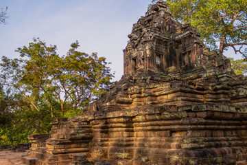 Ancient temple of Angkor Thom, Angkor Archaeological Park, Siem Reap, Cambodia.