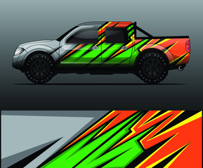 truck decal graphic wrap vector, abstract background