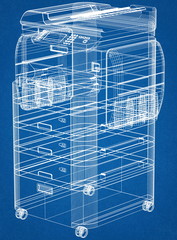 Office Photo Copy Machine blueprint