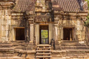 Fototapeta na wymiar Ancient temple of Angkor Thom, Angkor Archaeological Park, Siem Reap, Cambodia.
