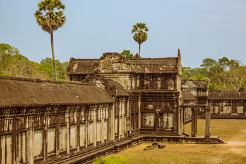 Fototapeta na wymiar Angkor Wat temple Siem Reap Cambodia in Nature