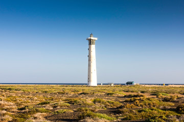 Lighthouse of Morro Jable, Jandia Playa, Fuerteventura, Canary Islands, Spain, Europe