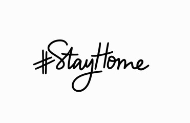 Stay home social media coronovirus campaign slogan