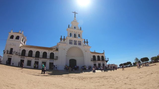 El Rocio church. HUELVA, ANDALUSIA, SPAIN.  