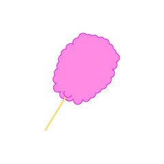 cotton candy on white background