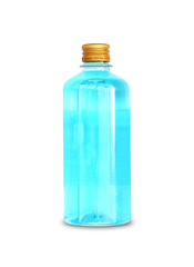 alcohol sterilize in bottles isolated on white background, This has clipping path.
