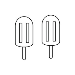 lemon and orange ice cream on white background