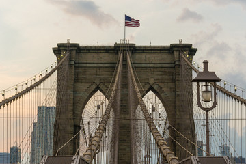 Brooklyn Bridge in New York City, USA