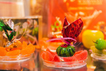 MOSCOW, RUSSIA - FEBRUARY 10-14: PRODEXPO 2020. 27th International Exhibition for Food, Beverages, display Raw Materials. Show stand business