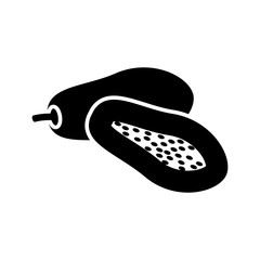 papaya icon design, flat style icon collection