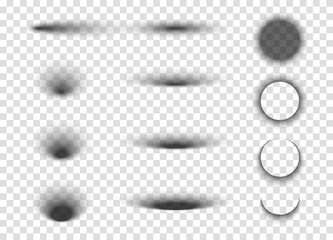 Transparent oval shadow with soft edges.