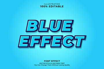 3D blue text effect for headline 