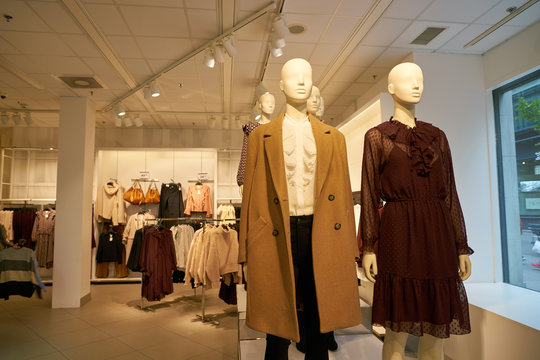 ZURICH, SWITZERLAND - CIRCA OCTOBER, 2018: interior shot of H&M store in Zurich.