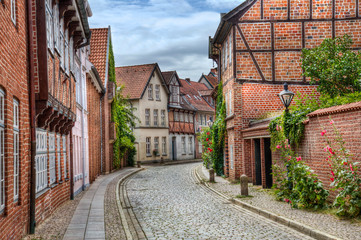 Fototapeta na wymiar Historical houses in Luneburg, Germany